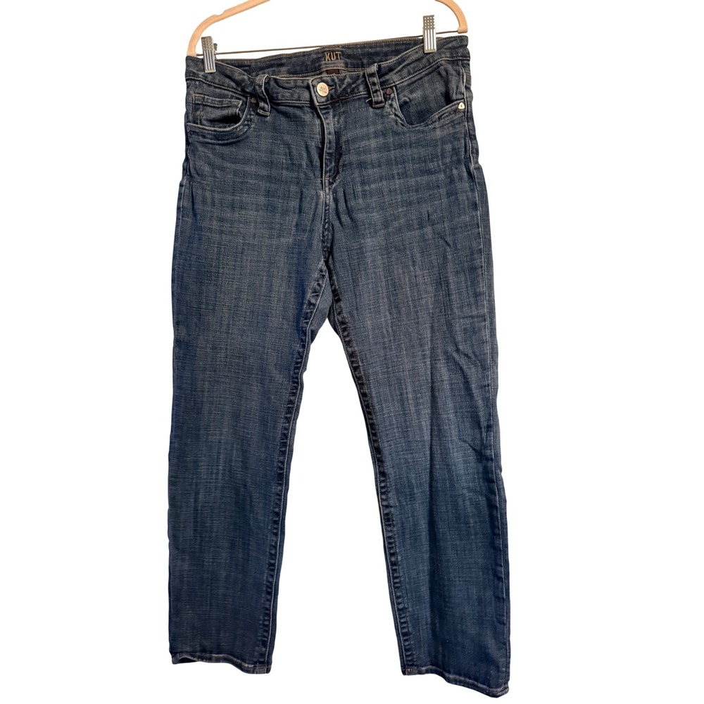 KUT from the Kloth Women Medium Wash Straight Leg Stretch Denim Jeans RN 58539 - Picture 1 of 9